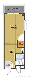 シルクハイム 1DKの間取図画像