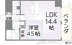セレニテ梅田北プレミアム 1LDKの間取図画像