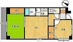 レクシア豊里 2DKの間取図画像