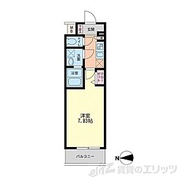 JMFレジデンス大阪福島 1Kの間取図画像