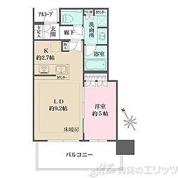 ザ・パークハウス中之島タワー 1LDKの間取図画像