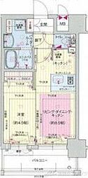 プレサンス新大阪ザ・シティ 1LDKの間取図画像