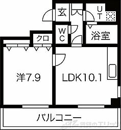 LUMINESOLEIL3 1LDKの間取図画像