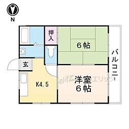 ピュアハイツ 2Kの間取図画像