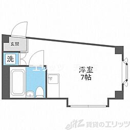 N・Hハイツ 1Kの間取図画像