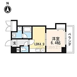 プラネット46 1DKの間取図画像