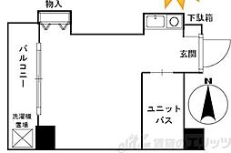 ラ・セレッソ ワンルームの間取図画像