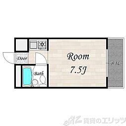 OMRESIDENCE茨木追手門前 ワンルームの間取図画像