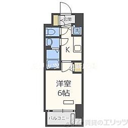 プレサンス新大阪コアシティ 1Kの間取図画像