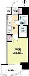 セレニテ江坂グランデ 1Kの間取図画像