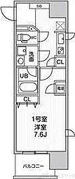 グレンパーク新大阪2 1Kの間取図画像