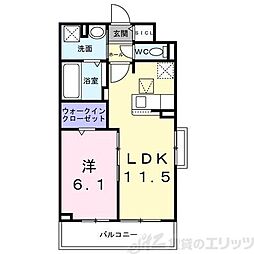 マストリア 1LDKの間取図画像