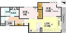 D-residence東淀川 2LDKの間取図画像