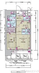 プレサンス東淀川駅前プローシェ 1LDKの間取図画像