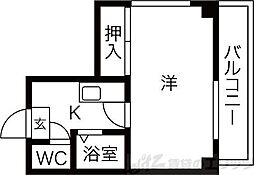 ハイツロフティー 1Kの間取図画像