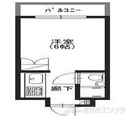 ドレクセル上新庄 ワンルームの間取図画像