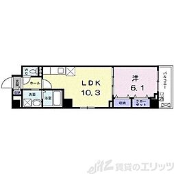 メゾン大淀 1LDKの間取図画像