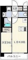 エスリードレジデンス ザ・グラン新大阪フラッツ 1LDKの間取図画像