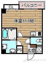 高槻スクエア ワンルームの間取図画像