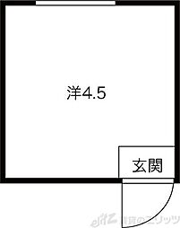 メゾン千里山 ワンルームの間取図画像