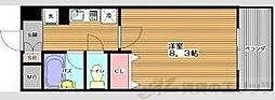 グレイス丸萬 1Kの間取図画像