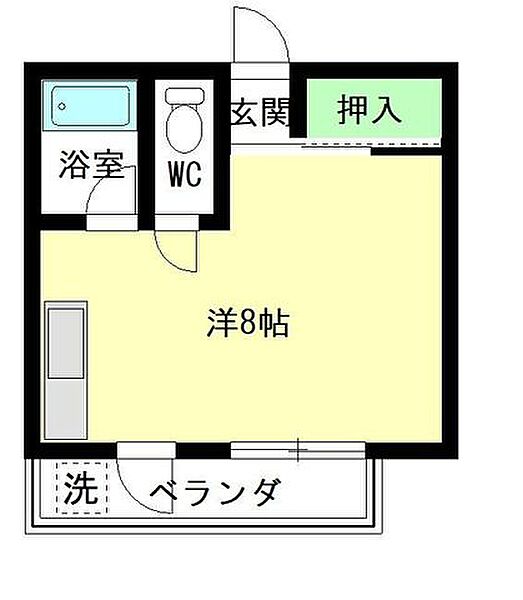 フルカワサニーハイツ 101｜大阪府茨木市大住町(賃貸マンション1R・1階・22.70㎡)の写真 その2