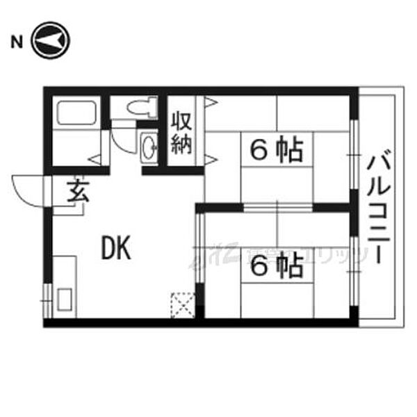 翠ハイツA棟 201｜大阪府高槻市緑が丘３丁目(賃貸アパート2DK・2階・38.00㎡)の写真 その2