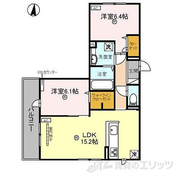 D-residence茨木水尾 303｜大阪府茨木市水尾１丁目(賃貸アパート2LDK・3階・63.87㎡)の写真 その1