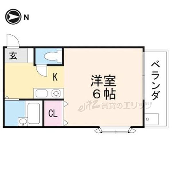 ぷりんせす八丁畷 306｜大阪府高槻市八丁畷町(賃貸マンション1R・3階・23.11㎡)の写真 その2