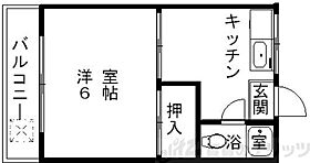 第2王子マンション 406 ｜ 大阪府吹田市山田東４丁目9-16（賃貸マンション1DK・4階・19.40㎡） その2