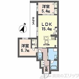 間取図画像 2LDK