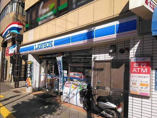 画像26:ローソン江戸町商店街店 徒歩1分。 40m