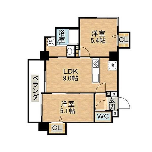 プリマグラシア ｜長崎県長崎市西山２丁目(賃貸マンション2LDK・7階・44.05㎡)の写真 その2