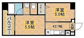 5Ｄ  ｜ 長崎県長崎市坂本１丁目（賃貸マンション2K・6階・30.22㎡） その2