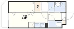 デ・クメール南長崎 ワンルームの間取図画像