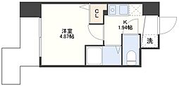 S-FORT長崎興善町 1Kの間取図画像