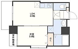 ザ・テラス山王 1LDKの間取図画像