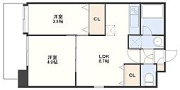 S-FORT長崎大学病院前 2LDKの間取図画像