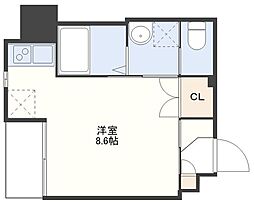 Forbis丸山町 ワンルームの間取図画像