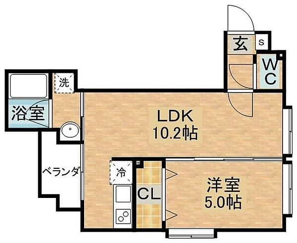 すまいるマンション平和町 ｜長崎県長崎市平和町(賃貸マンション1LDK・3階・35.34㎡)の写真 その2