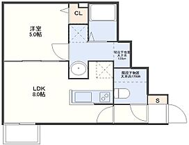 クラージュ岩見  ｜ 長崎県長崎市岩見町（賃貸マンション1LDK・1階・33.09㎡） その2