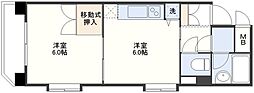 アベニュー明日香 1DKの間取図画像