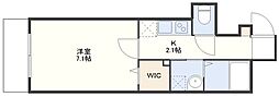Forbis平野町 1Kの間取図画像