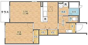 椿  ｜ 長崎県西彼杵郡長与町高田郷（賃貸アパート1LDK・1階・45.72㎡） その2