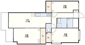 シーアンドスター赤迫  ｜ 長崎県長崎市赤迫２丁目（賃貸マンション3LDK・3階・66.85㎡） その2