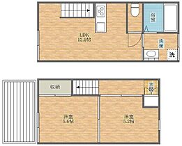 ｅｃｒｕIV  ｜ 長崎県西彼杵郡時津町日並郷（賃貸アパート2LDK・1階・57.33㎡） その2