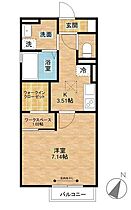 Ｄ-roomI-A  ｜ 長崎県西彼杵郡時津町浜田郷（賃貸アパート1K・2階・33.61㎡） その2