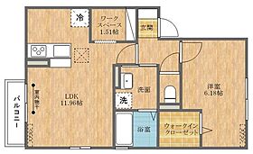 D-room I-B  ｜ 長崎県西彼杵郡時津町浜田郷（賃貸アパート1LDK・1階・45.42㎡） その2