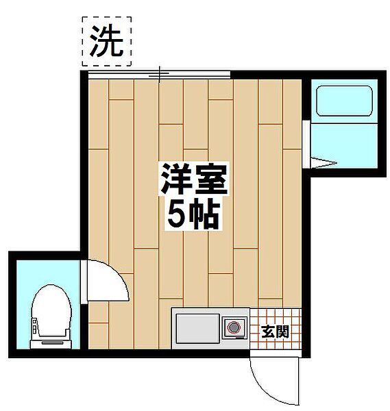 梅島ガーデン 102｜東京都足立区島根１丁目(賃貸アパート1R・1階・14.50㎡)の写真 その2