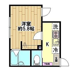 間取図画像 1K
